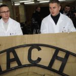 Three in Sweden sought for Auschwitz sign theft