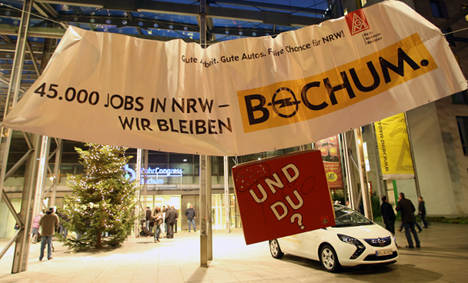 Opel cuts car production at Bochum plant