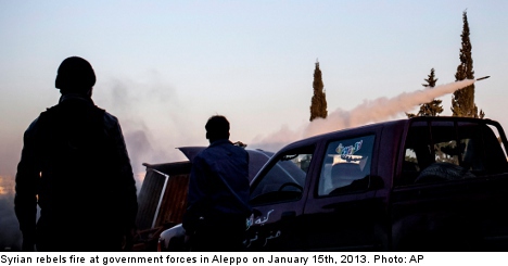 Bildt warns of 'arms race' in war-torn Syria