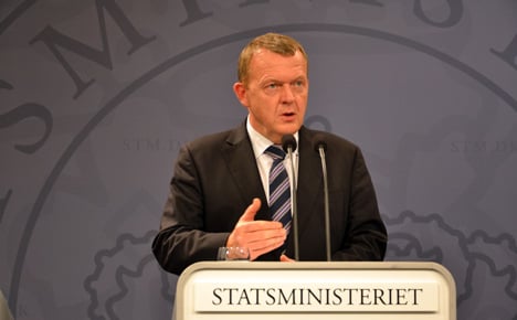 PM Lars Løkke Rasmussen announcing the new package on Friday. Photo: Davut Çolak/CO Media
