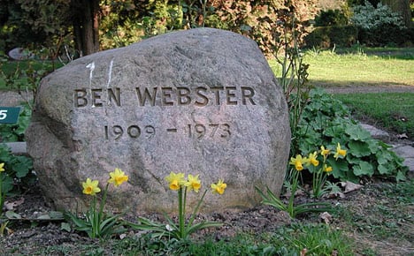 Ben Webster's grave at Assistens Kirkegård. Photo: Marie-Jeannette/WikiCommons