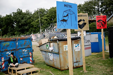 One of the ReAct waste centres. Photo: Kristian Ridder-Nielsen