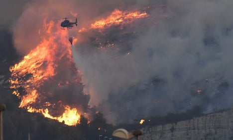 IN PICTURES: Wildfires ravage south of France