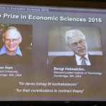 Who are the 2016 Nobel Economics Prize winners?