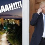 Students turn Swedish viral scream into Trump protest