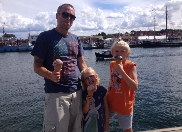 Plenty of time for ice cream with the kids when you live and work in Denmark. Photo: Signe Cremer