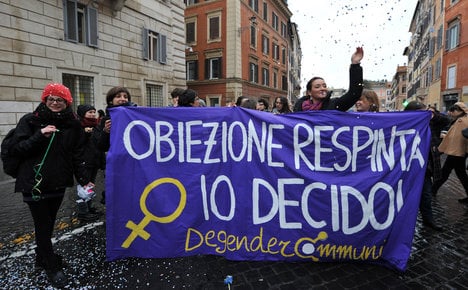 Getting an abortion 'too hard' even though it's legal in Italy
