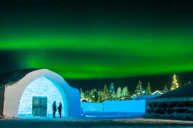 Entrance to Icehotel. Photo: Asaf Kliger/Icehotel 