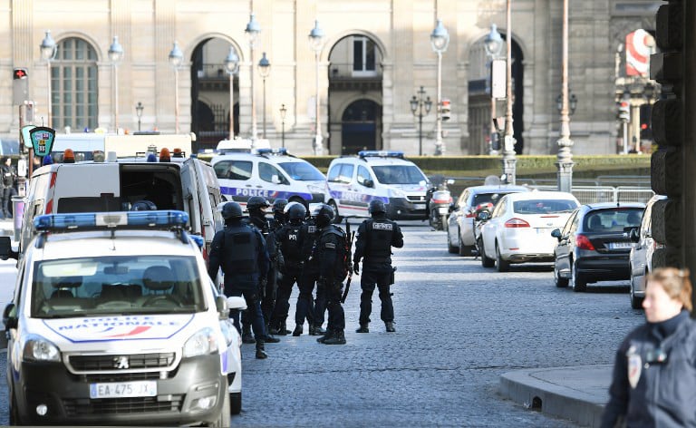 Police launch terror probe after machete attack on soldiers at Louvre