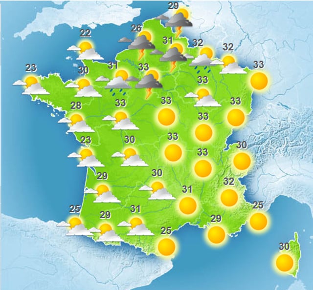 weather in tours france today