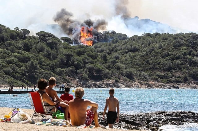 IN PICTURES: Fires rage across France