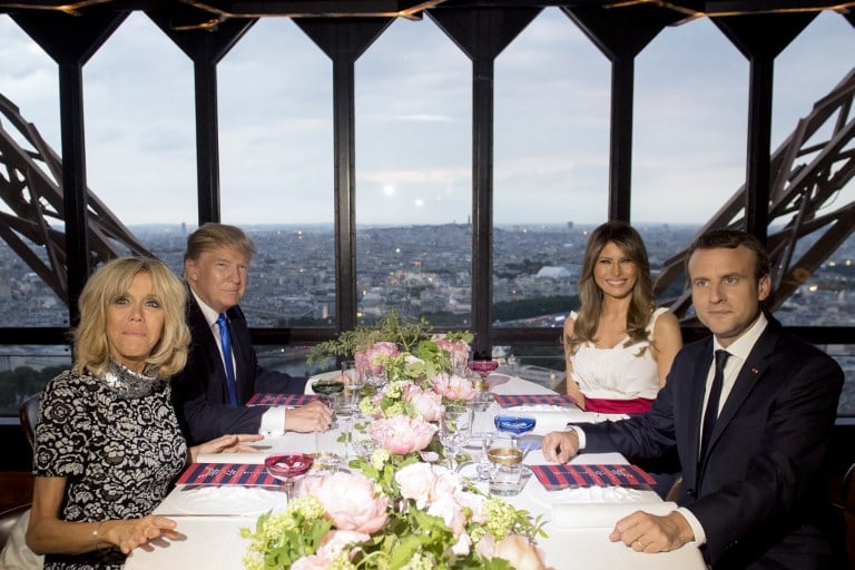 IN IMAGES: Donald and Melania Trump wined and dined at Eiffel Tower during Paris visit