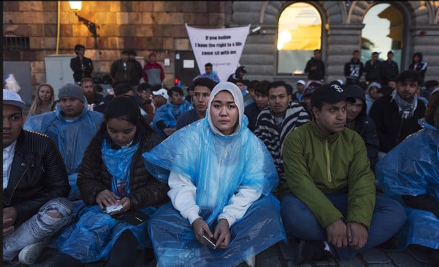 Refugee youths protest Swedish deportations to Afghanistan