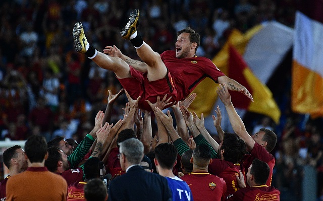 Footballing greats pay tribute to Roma legend Totti