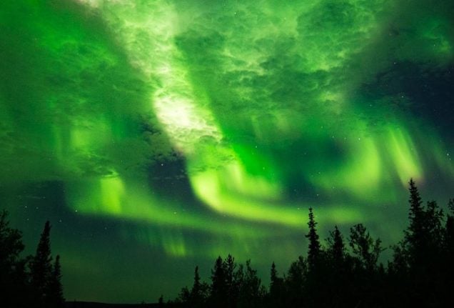 Spectacular Northern Lights dazzle northern Sweden