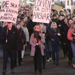 Demonstrators call for Swedish government to do more to combat rape