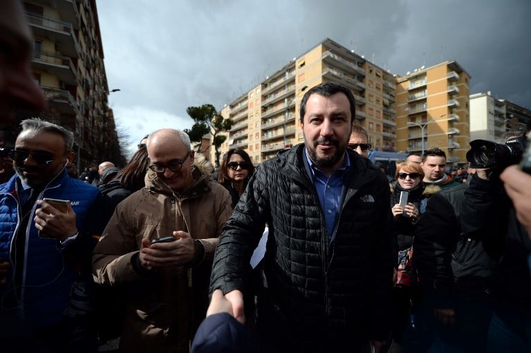 Italy's former Northern League hunts votes in the south