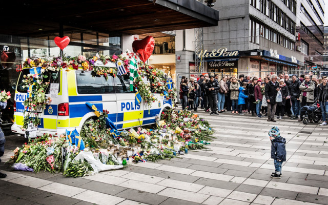 Saturday marked exactly one year since the attack on Drottninggatan. Archive photo: Tomas Oneborg/SvD/TT