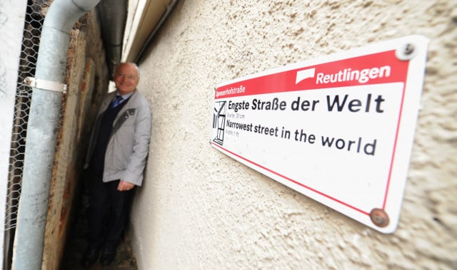 Narrowest street in the world Reutlingen