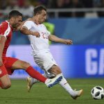 Last gasp Shaqiri seals Swiss win over Serbia