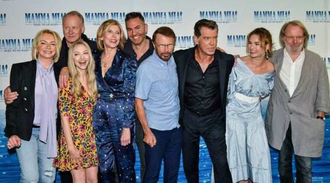 Stars reveal new details about Mamma Mia sequel while in Stockholm