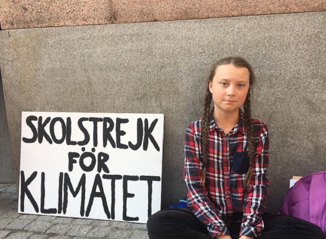 Meet the 15-year-old Swedish girl on strike from school for the climate