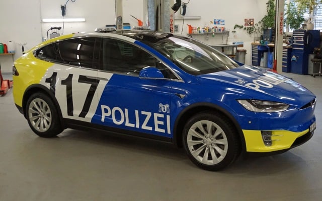 Basel police unveil cool new customized Tesla response cars