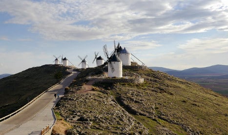 windmills in consuegra