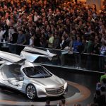 Stripped-back auto show highlights German car industry woes
