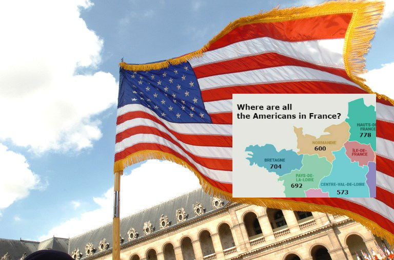 Where in France do all the American expats live?
