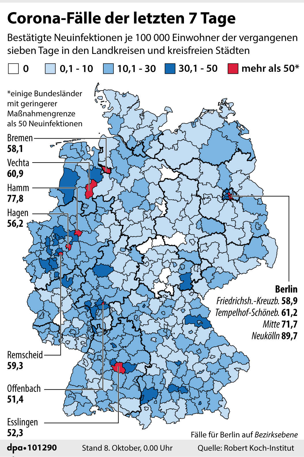 MAPS Where in Germany are the Covid 20 hotspots right now