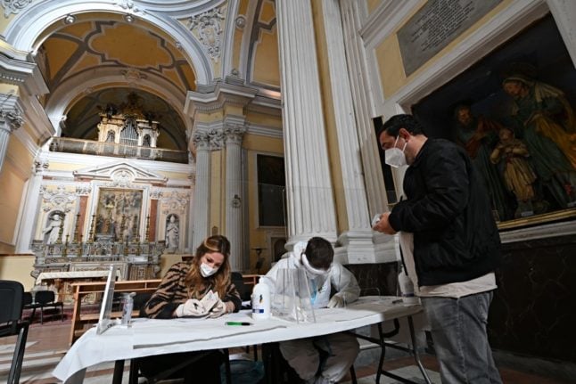 Naples residents donate coronavirus tests amid shortage