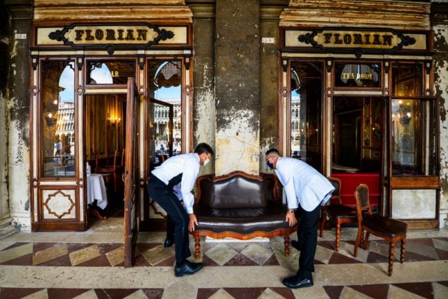 Floods and coronavirus leave legendary Venice cafe facing ruin