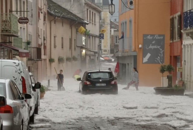IN PICTURES: French town hit by freak June hailstorm