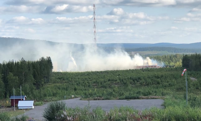 Fire tears through northern Swedish space research centre