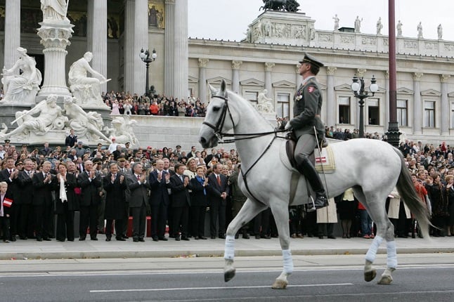 Military parade Austrian National Day