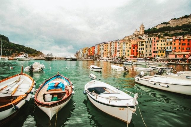 Boats in the harbour in Portovenere, Italy. Living in Italy, essential articles. 
