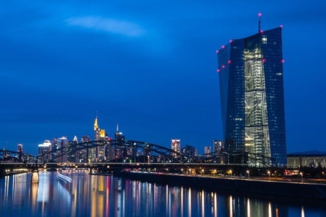 The ECB headquarters in Frankfurt.