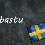 Swedish word of the day: bastu