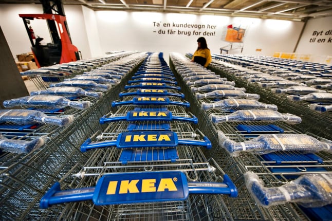 Danish Ikea store shelters staff and customers overnight during snowstorm