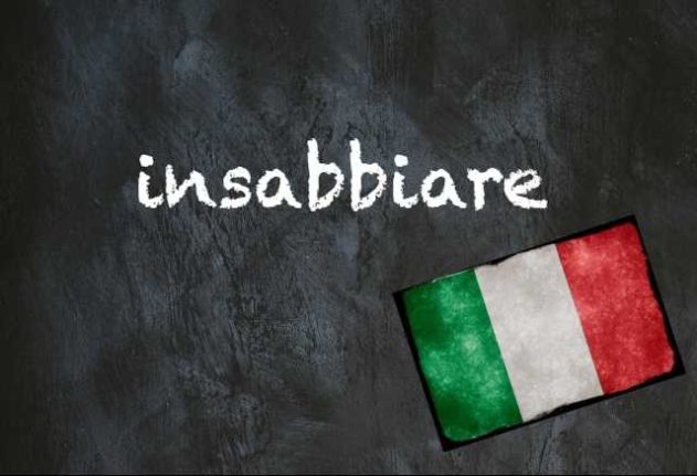 Italian word of the day insabbiare