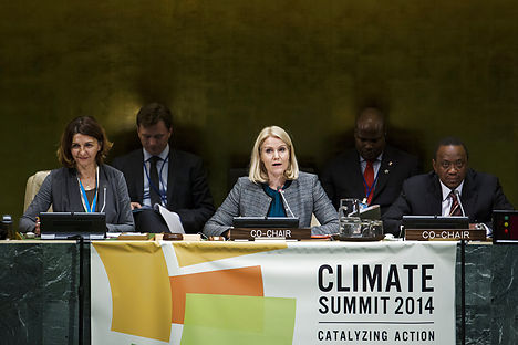 Helle Thorning-Schmidt at the UN Climate Summit. Photo: Lucas Jackson/Scanpix